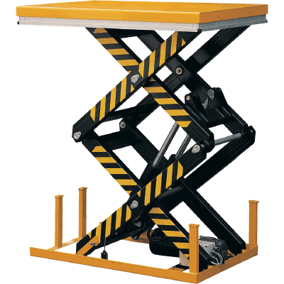 Tables élévatrices double ciseaux