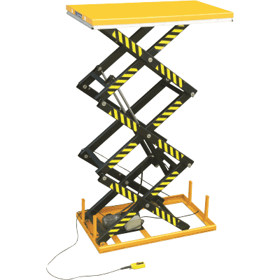 Tables élévatrices 3 ciseaux verticaux