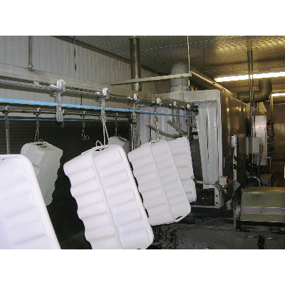 Calypso convoyeur bac dans laveuse