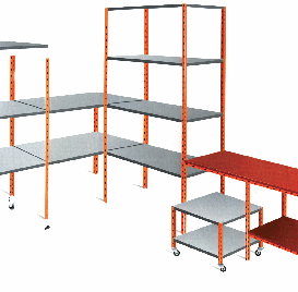 Cornière perforée montants orange